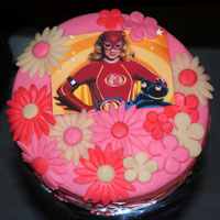 Verjaardags Taart Mega Mindy Bloemen